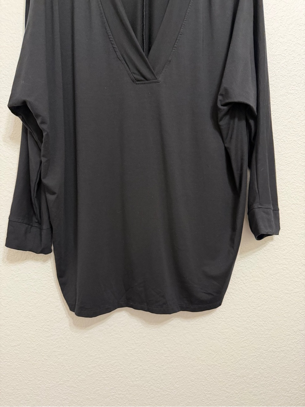 Hatch The Visitor Top Tencel Stretchy Long Sleeve Black Large - Picture 4 of 9